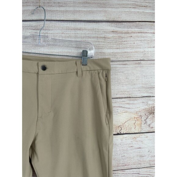 Lululemon Classic Fit Commission Pants Men's Size 34 Tan/Beige‎ - Picture 4 of 10